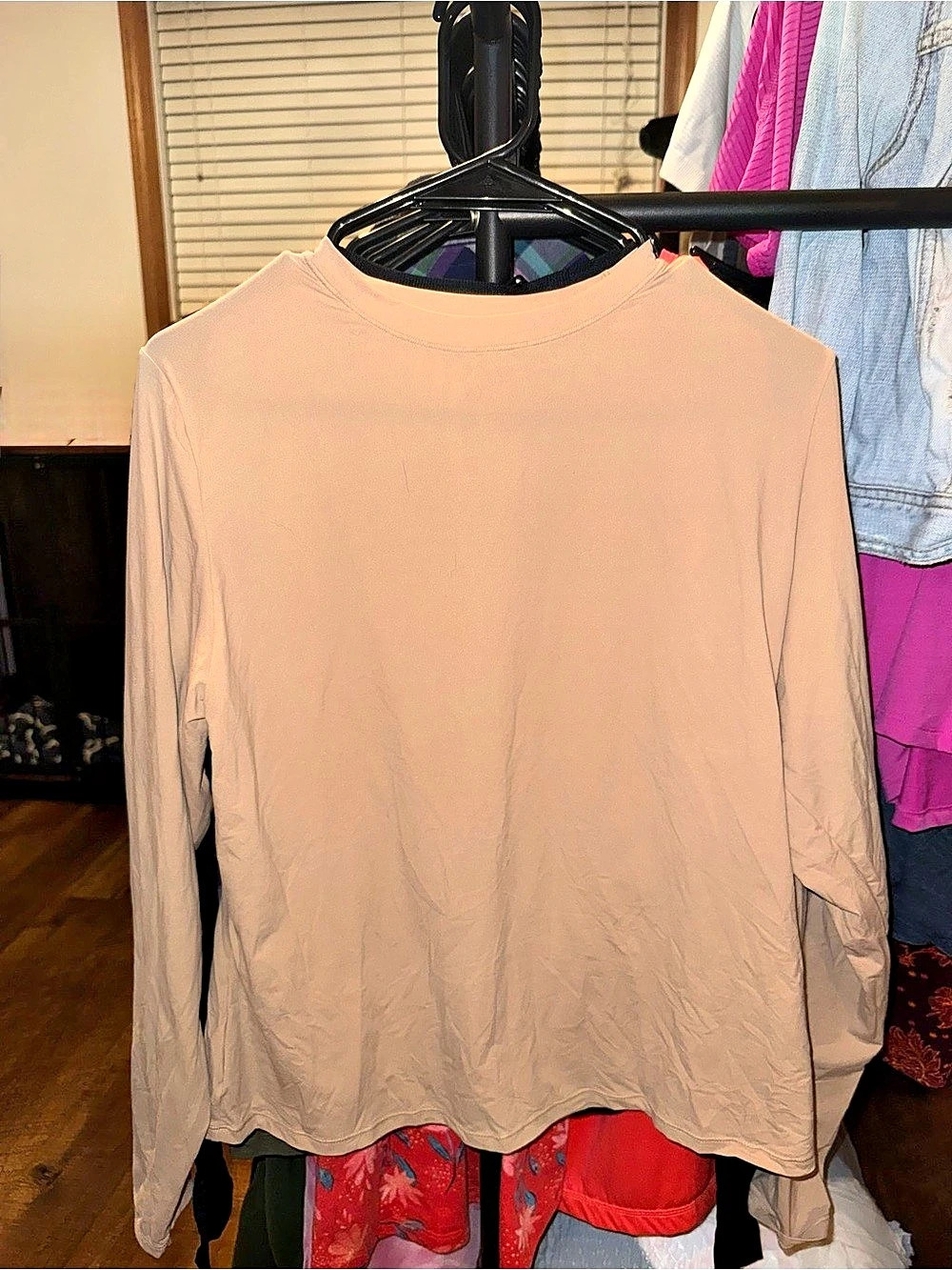 Skims Fits Everybody Long Sleeve T-Shirt Beige 3X